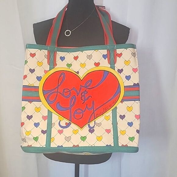 Brighton Holiday Christmas Love & Joy Canvas Tote - Picture 9 of 15